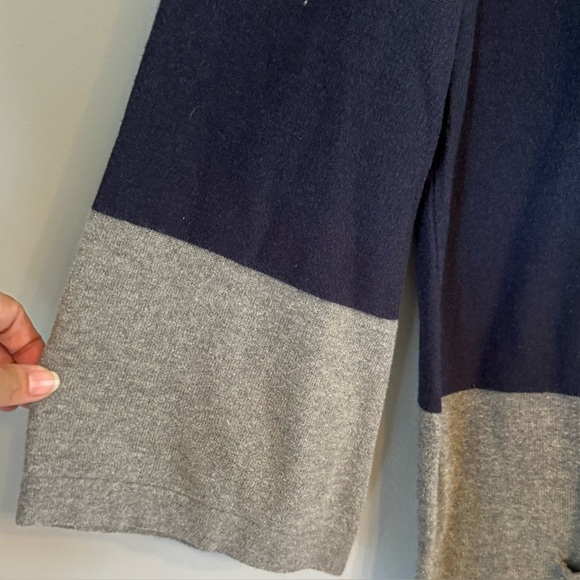 Banana Republic Colorblock Drawstring Collar Oversized Sweatshirt Tunic Sz M - Picture 5 of 8